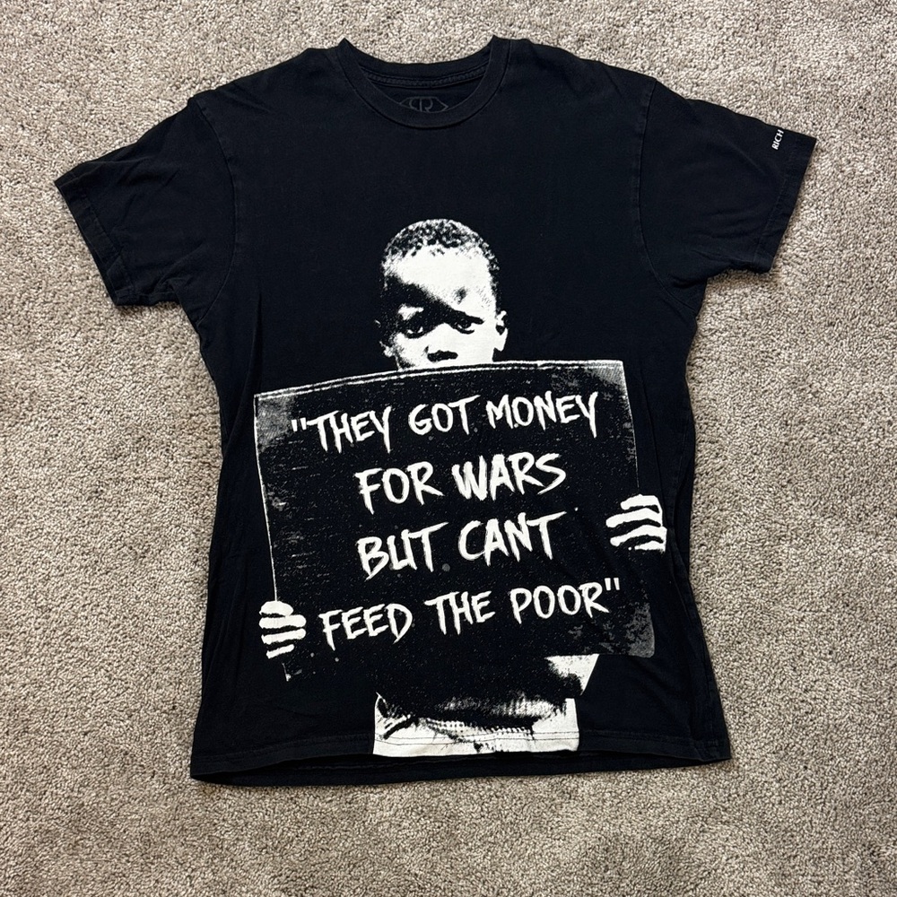 Black Graphic Tee with Bold Statement